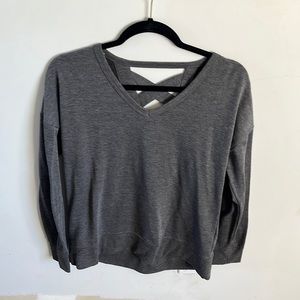 Grey pullover sweater